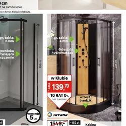 Kabina z hydromasażem WOOD 90 cm