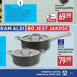 Garnek aluminiowy z pokrywką 24 cm