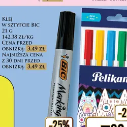 Marker permanentny czarny Bic