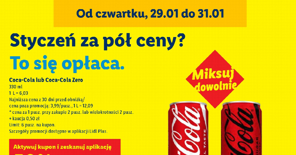 Nowa gazetka Lidla 29.01–31.01: Wszystko, co musisz kupić zanim promocje znikną!