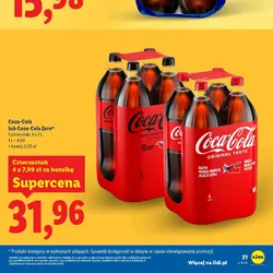 Coca-Cola lub Coca-Cola Zero Czterosztuk