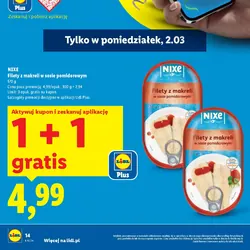 NIXE Filety z makreli w sosie pomidorowym