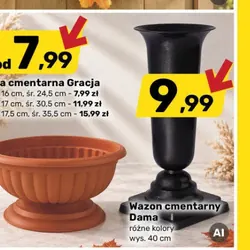 Wazon cmentarny Dama