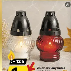 Znicz szklany serce
