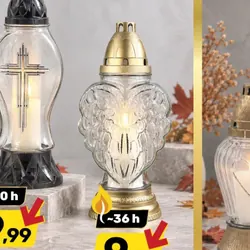 Znicz szklany serce skrzydła