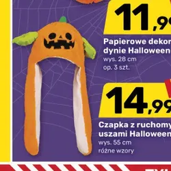Czapka z ruchomymi uszami Halloween