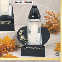 Znicz szklany serce