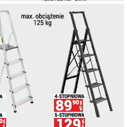 DRABINA STALOWA CZARNA