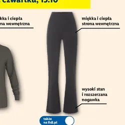 Legginsy termiczne damskie flare