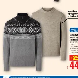 Sweter męski z dodatkiem wiskozy