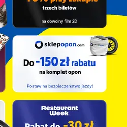 Do -150 zł rabatu na komplet opon
