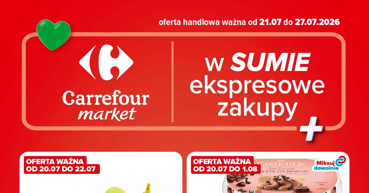 Nowa gazetka Carrefour (21.07–27.07): Zobacz 10 hitów tygodnia, zanim znikną!