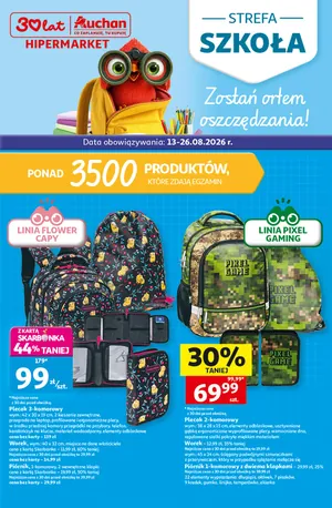 Gazetka Szkoła Hipermarket Auchan