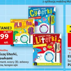 Poznaję i piszę literki, książka z rowkami