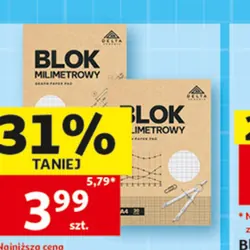 Blok A4 milimetrowy