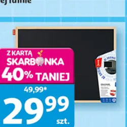 Tablica kredowa, czarna, suchościeralna