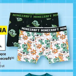 Bokserki chłopięce z motywem Minecraft