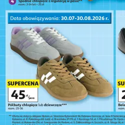 Półbuty chłopięce lub dziewczęce