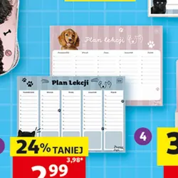 Plan lekcji A4