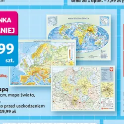 Dwustronny podkład z mapą