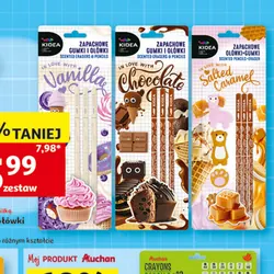 Zapachowe ołówki HB + gumki