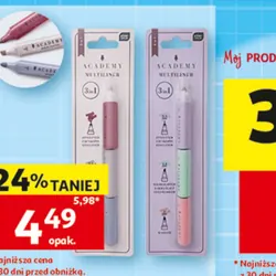 Marker + zakreślacz + cienkopis 3 w 1