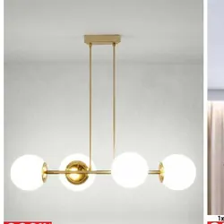 Lampa 4xE27 kolor złoty/kaszmir
