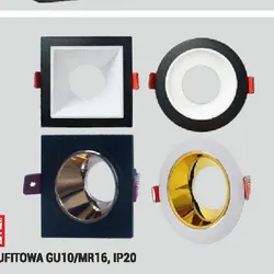 Oprawa sufitowa GU10/MR16, IP20