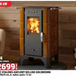 PIEC STALOWO-KAFLOWY BELLINO GOLDBROWN
