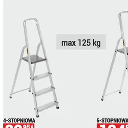 Drabina aluminiowa domowa 4-stopniowa