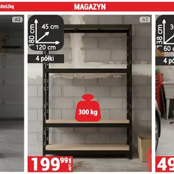 REGAŁ METALOWY NERO II czarny