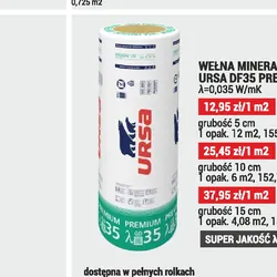 WEŁNA MINERALNA URSA DF35 PREMIUM 10