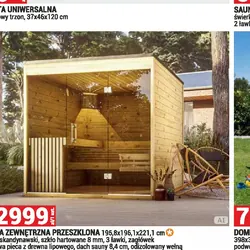 SAUNA ZEWNĘTRZNA PRZESZKLONA