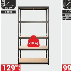 Regał metalowy Nero czarny