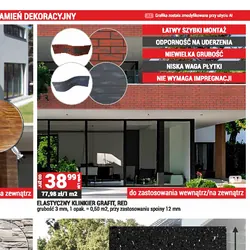 ELASTYCZNY KLINKIER GRAFIT, RED