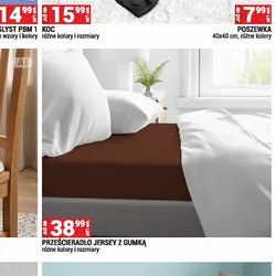 PRZEŚCIERADŁO JERSEY Z GUMKĄ