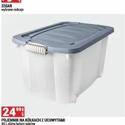 Pojemnik na kółkach z uchwytami