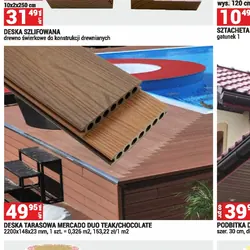 DESKA TARASOWA MERCADO DUO TEAK/CHOCOLATE
