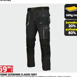 Spodnie ochronne classic grey