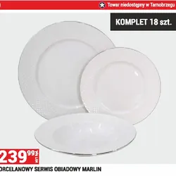 PORCELANOWY SERWIS OBIADOWY MARLIN