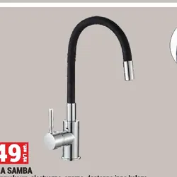 BATERIA SAMBA zlewozmywakowa, elastyczna, czarna