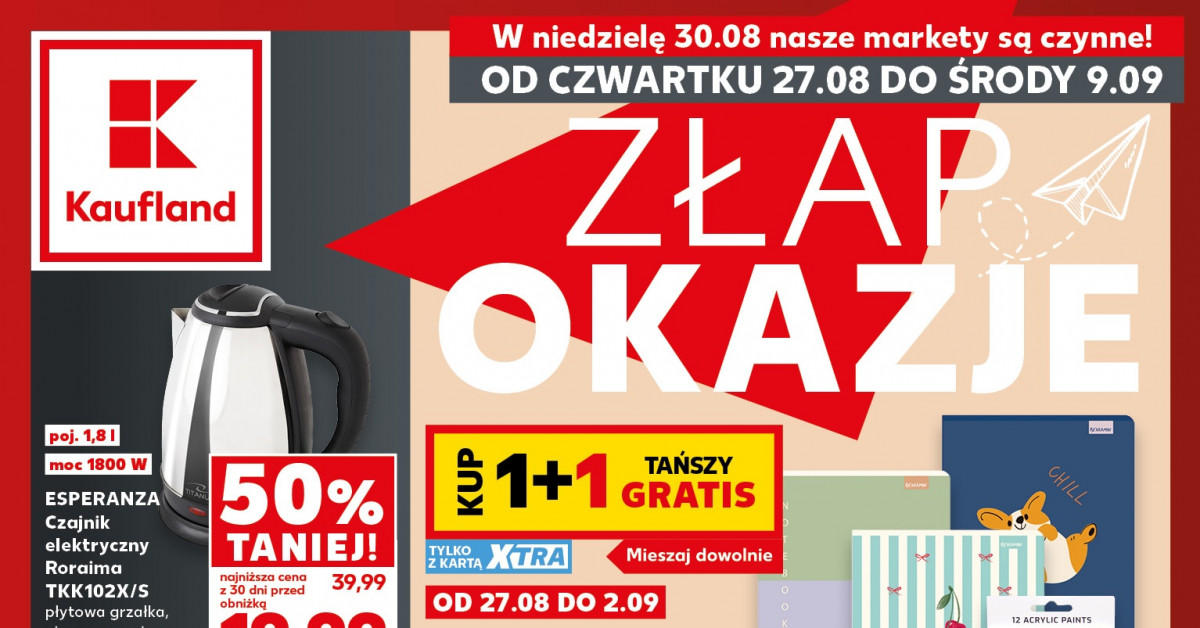Czajnik elektryczny za 19,99 zł w Kaufland — pół ceny! Jak go upolować?