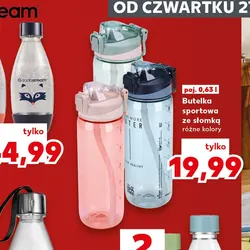 Butelka sportowa ze słomką
