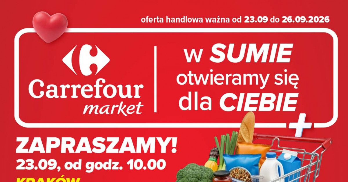Nowa gazetka Carrefour (23.09–26.09): 10 HITÓW, które musisz zobaczyć!