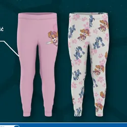 LUPILU PSI Patrol Legginsy dziewczęce z bawełną, 2 pary