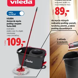 Zestaw do mycia podłóg z mopem Turbo ONE