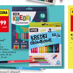 Kredki ołówkowe, 18 szt.