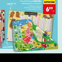 Dwustronna podkładka edukacyjna na biurko