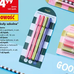 długopisy żelowe, 4 szt.