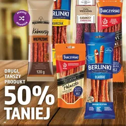Kabanosy paczkowane (Tarczyński, Berlinki, Wędzarnia Smaku, Stara Wędzarnia, Duda)